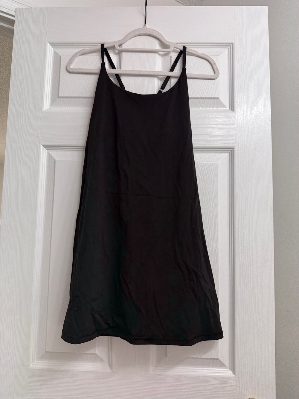 Black Spaghetti-Strap Women’s Tank Dress